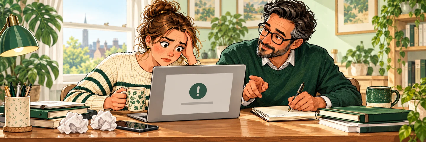 A taxpayer encounters a neutral laptop service error and records time, error details and next action with adviser.