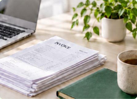 Paperwork ready for an accountant to review